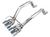AWE Track Edition Axle-Back Exhaust with Chrome Silver Tips (05-08 Corvette C6 Base)
