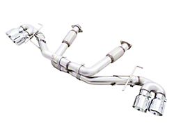 AWE Track Edition Cat-Back Exhaust with Quad Chrome Silver Tips (20-26 6.2L Corvette C8)