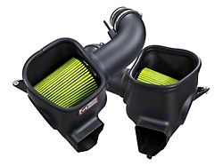 AWE S-FLO Cold Air Intake with Dry Filter; Carbon Fiber (24-26 Mustang GT, Dark Horse)
