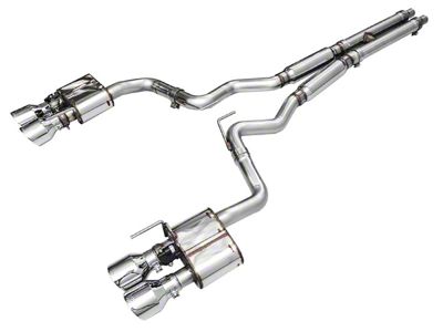AWE SwitchPath Cat-Back Exhaust with Chrome Silver Tips (24-25 Mustang Dark Horse)