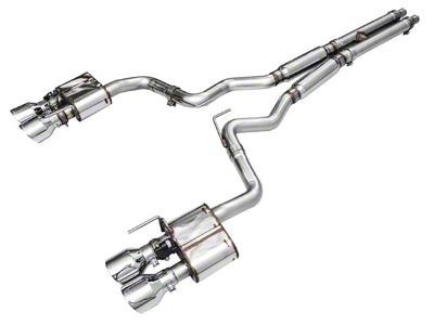 AWE SwitchPath Cat-Back Exhaust with Chrome Silver Tips (2024 Mustang Dark Horse)