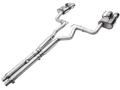 AWE SwitchPath Cat-Back Exhaust with Chrome Silver Tips (24-25 Mustang GT Fastback w/ Active Exhaust)