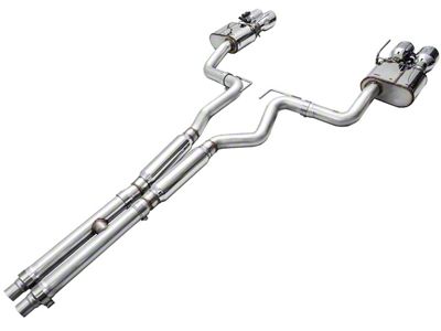 AWE SwitchPath Cat-Back Exhaust with Chrome Silver Tips (2024 Mustang GT Fastback w/ Active Exhaust)