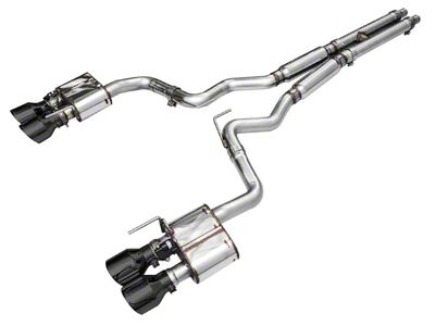 AWE SwitchPath Cat-Back Exhaust with Diamond Black Tips (24-25 Mustang Dark Horse)