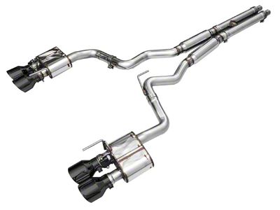 AWE SwitchPath Cat-Back Exhaust with Diamond Black Tips (2024 Mustang Dark Horse)
