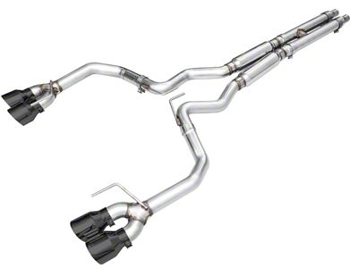 AWE Track Edition Cat-Back Exhaust with Diamond Black Tips (24-25 Mustang GT Fastback w/ Active Exhaust)