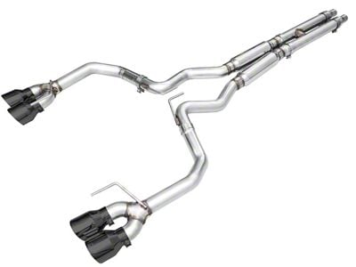 AWE Track Edition Cat-Back Exhaust with Diamond Black Tips (2024 Mustang GT Fastback w/ Active Exhaust)