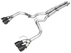 AWE Track Edition Cat-Back Exhaust with Quad Diamond Black Tips (24-25 Mustang Dark Horse)