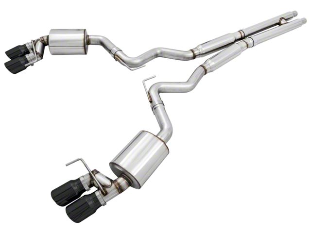 AWE Touring Edition Cat-Back Exhaust with Diamond Black Tips (15-17 Mustang GT Premium Fastback w/ GT350 Rear Valance)