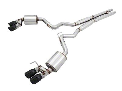 AWE Touring Edition Cat-Back Exhaust with Diamond Black Tips (18-23 Mustang GT Fastback w/o Active Exhaust)