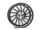 Axe Wheels ZX1 Black and Polished Face Wheel; 20x8.5 (06-10 RWD Charger)