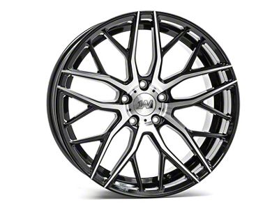 Axe Wheels ZX11 Black and Polished Face Wheel; Rear Only; 20x10 (07-10 AWD Charger)