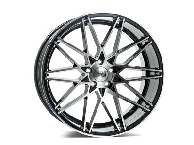Axe Wheels ZX4 Black and Polished Face Wheel; 20x9 (06-10 RWD Charger)