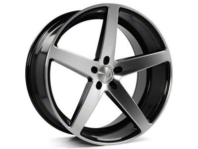Axe Wheels ZX9 Black and Polished Face Wheel; 20x8.5 (06-10 RWD Charger)