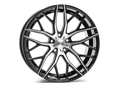 Axe Wheels ZX11 Black and Polished Face Wheel; 20x8.5; 25mm Offset (08-23 RWD Challenger, Excluding Widebody)