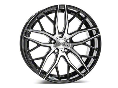 Axe Wheels ZX11 Black and Polished Face Wheel; 20x8.5 (08-23 RWD Challenger, Excluding Widebody)