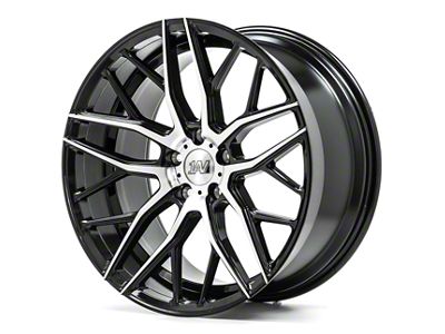 Axe Wheels ZX11 Black and Polished Face Wheel; 20x8.5; 40mm Offset (17-23 AWD Challenger)