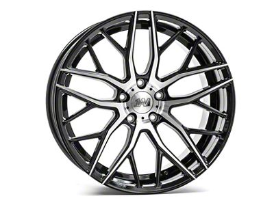 Axe Wheels ZX11 Black and Polished Face Wheel; Rear Only; 20x10; 42mm Offset (17-23 AWD Challenger)