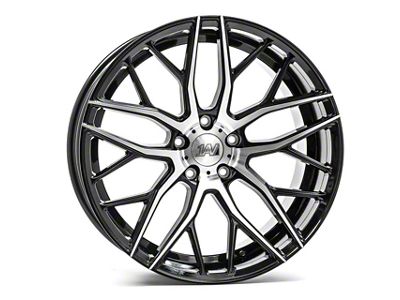 Axe Wheels ZX11 Black and Polished Face Wheel; Rear Only; 20x10 (17-23 AWD Challenger)