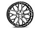 Axe Wheels ZX11 Black and Polished Face Wheel; Rear Only; 20x10 (17-23 AWD Challenger)