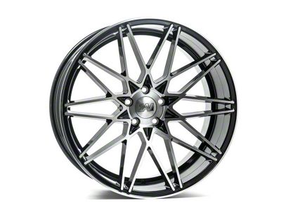 Axe Wheels ZX4 Black and Polished Face Wheel; 20x9 (08-23 RWD Challenger, Excluding Widebody)