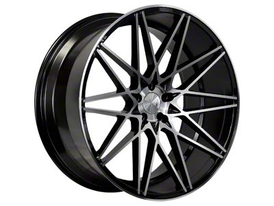 Axe Wheels ZX4 Black and Polished Face Wheel; 20x9; 38mm Offset (17-23 AWD Challenger)