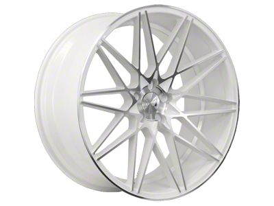 Axe Wheels ZX4 White Wheel; 20x9; 25mm Offset (08-23 RWD Challenger, Excluding Widebody)
