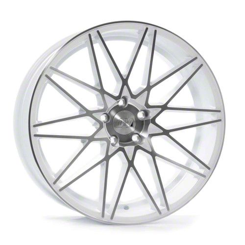 Axe Wheels Challenger ZX4 White Wheel; Rear Only; 20x10.5