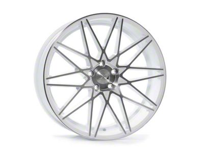 Axe Wheels ZX4 White Wheel; Rear Only; 20x10.5; 25mm Offset (08-23 RWD Challenger, Excluding Widebody)