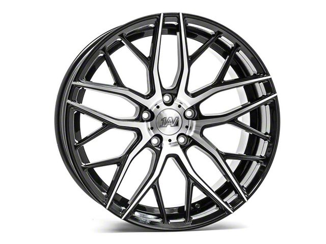 Wheels Only Axe Wheels Charger ZX11 Black and Polished Face Wheel; Rear Only; 20x10 ...