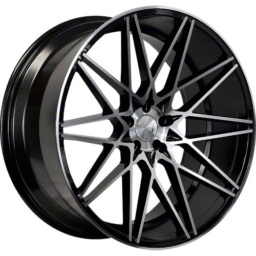 Axe Wheels Charger ZX4 Black and Polished Face Wheel; 20x9