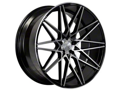 Axe Wheels ZX4 Black and Polished Face Wheel; 20x9 (11-23 RWD Charger, Excluding Widebody)