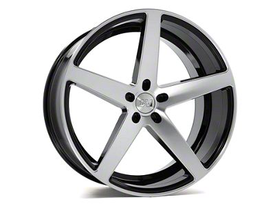 Axe Wheels ZX9 Black and Polished Face Wheel; 20x8.5; 40mm Offset (11-23 AWD Charger)