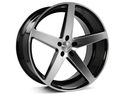 Axe Wheels ZX9 Black and Polished Face Wheel; 20x8.5 (11-23 RWD Charger, Excluding Widebody)