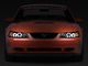 Halo Projector Headlights; Black Housing; Clear Lens (99-04 Mustang)