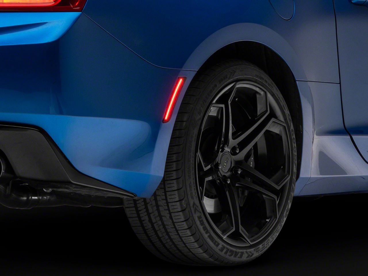 Raxiom Camaro Axial Series LED Front and Rear Side Markers; Smoked
