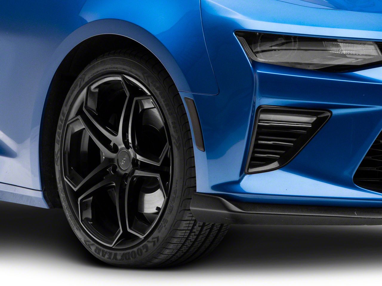 Raxiom Camaro Axial Series LED Front and Rear Side Markers; Smoked
