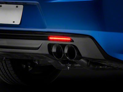 Raxiom Axial Series LED Rear Diffuser Marker Lights; Smoked (16-18 Camaro)