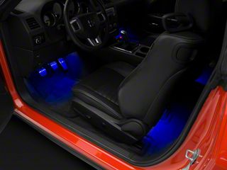 2pcs Car Alarm Light Interior Simulated Dummy LED USB Charger Blue LED White