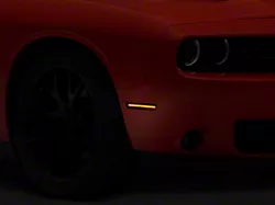 Raxiom Axial Series LED Side Marker Lights; Smoked (15-23 Challenger, Excluding Widebody)