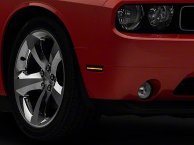 Raxiom Axial Series LED Side Marker Lights; Smoked (08-14 Challenger)