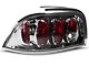 Crystal Eyes Tail Lights; Chrome Housing; Crystal Clear Lens (96-98 Mustang)