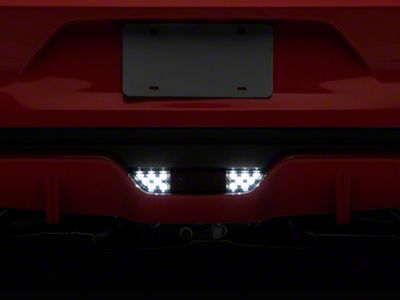 Raxiom Axial Series LED Reverse Light with Running Light and Triple Flash Brake Light; Smoked (15-17 Mustang)