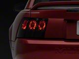 Raxiom Axial Series Altezza Style Tail Lights; Black Housing; Lightly Smoked Lens (99-04 Mustang, Excluding 99-01 Cobra)