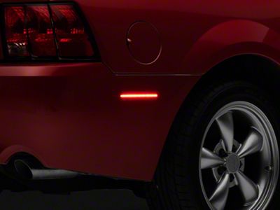 Raxiom Axial Series LED Rear Side Marker Lights; Smoked (99-04 Mustang)