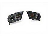 Raxiom Axial Series OEM Style Replacement Headlights; Chrome Housing; Lightly Smoked Lens (10-12 Mustang w/ Factory Halogen Headlights)
