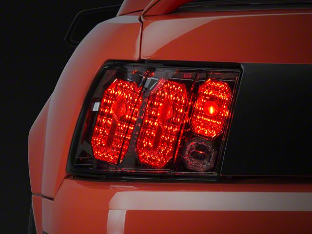 Crystal Eyes Tail Lights; Platinum Smoked (99-04 Mustang, Excluding 99-01 Cobra)