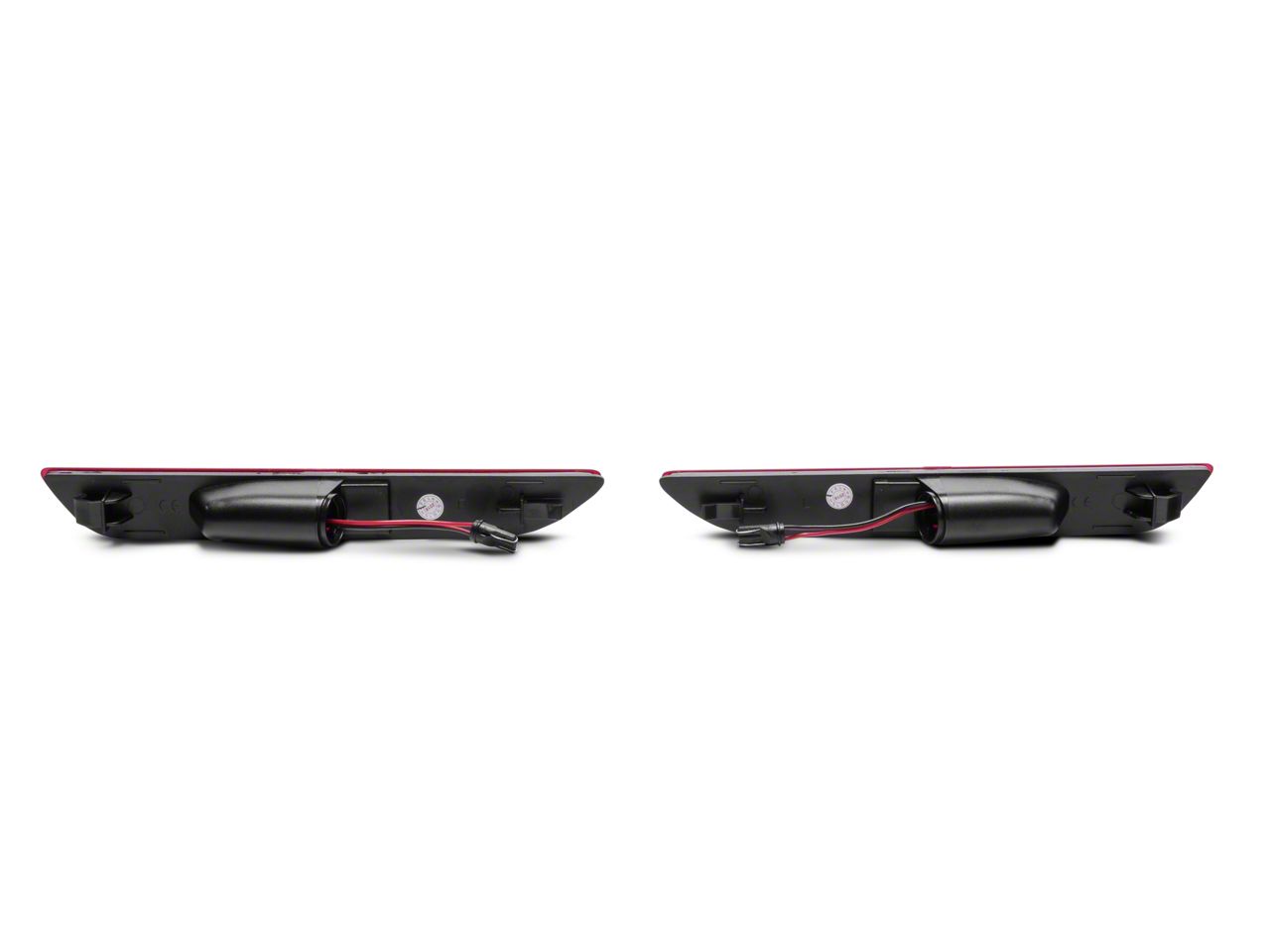 Raxiom Mustang Axial Series LED Side Marker Lights; Rear; Red
