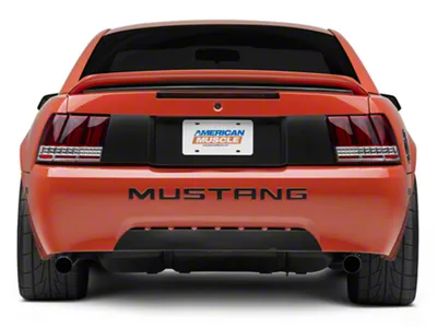 Sequential LED Tail Lights; Black Housing; Red/Clear Lens (99-04 Mustang, Excluding 99-01 Cobra)