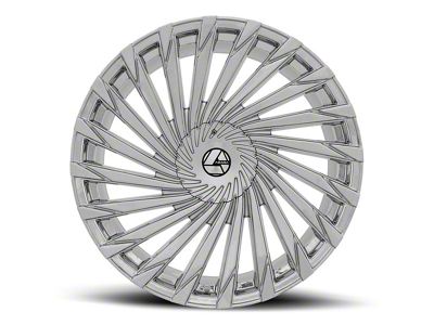 Azara AZA-501 Nano Chrome Wheel; Rear Only; 22x9.5; 15mm Offset (16-24 Camaro)